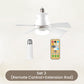 🔥Last Day Sale 65% OFF🥰 ✨2-in-1 Portable Ceiling Fan & Light 3 Speed Remote Timer