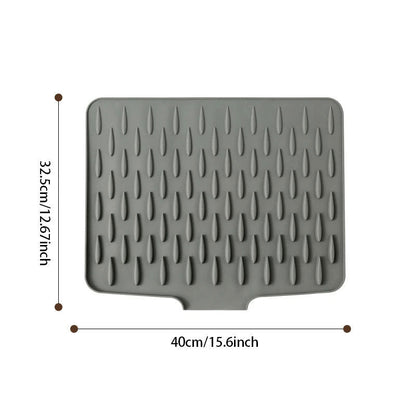 🔥50% OFF Half Price 🧽Multi-Functional & Foldable Silicone Drainage Mat Kitchen Sink Drying Mat