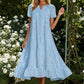 💥LAST DAY SALE 50%OFF💥Women's Eyelet Lace A-Line Dress with Pockets 👗 – Cotton Blend, Machine Washable, Solid Colours, Sizes S-2XL