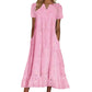 💥LAST DAY SALE 50%OFF💥Women's Eyelet Lace A-Line Dress with Pockets 👗 – Cotton Blend, Machine Washable, Solid Colours, Sizes S-2XL