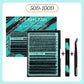 🔥50% OFF🔥Midnight DIY Lash Clusters Kit 144PCS, Complete Home Lash Extension Set with Bond Seal & Applicator Tweezers