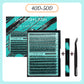 🔥50% OFF🔥Midnight DIY Lash Clusters Kit 144PCS, Complete Home Lash Extension Set with Bond Seal & Applicator Tweezers