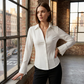 🚨Limited Time 50% Off 👔Women’s Structured Waist Button-Down Shirt