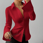 🚨Limited Time 50% Off 👔Women’s Structured Waist Button-Down Shirt