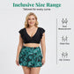 ⏰Last Day Sale 65% OFF Tropical Print Skirted Two Piece Swimsuit Quick Dry Beach Bathing Suit