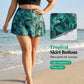 ⏰Last Day Sale 65% OFF Tropical Print Skirted Two Piece Swimsuit Quick Dry Beach Bathing Suit