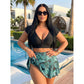 ⏰Last Day Sale 65% OFF Tropical Print Skirted Two Piece Swimsuit Quick Dry Beach Bathing Suit(💕Buy 2 Save Extra 10%& 📦Free Shipping)