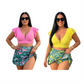 ⏰Last Day Sale 65% OFF Tropical Print Skirted Two Piece Swimsuit Quick Dry Beach Bathing Suit(💕Buy 2 Save Extra 10%& 📦Free Shipping)
