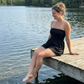 ☀️Summer Hot Sale 50% OFF🌊Women Ruched Strapless Tube Dress for Beach Holiday👗
