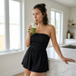 ☀️Summer Hot Sale 50% OFF🌊Women Ruched Strapless Tube Dress for Beach Holiday👗