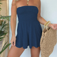 ☀️Summer Hot Sale 50% OFF🌊Women Ruched Strapless Tube Dress for Beach Holiday👗