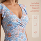 🔥50% OFF Half Price 👗Women's Elegant V-Neck Tummy Control Swim Dress, Flowy One-Piece Bathing Suit for Beach Pool Vacation