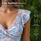 🔥50% OFF Half Price 👗Women's Elegant V-Neck Tummy Control Swim Dress, Flowy One-Piece Bathing Suit for Beach Pool Vacation