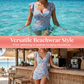 🔥50% OFF Half Price 👗Women's Elegant V-Neck Tummy Control Swim Dress, Flowy One-Piece Bathing Suit for Beach Pool Vacation