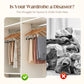 🔥50% OFF Half Price 360° Swivel Multi-Hook Wardrobe Organizer, 6-Claw Space-Saving Hanger for Bags, Belts, Ties & Scarves