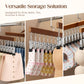 🔥50% OFF Half Price 360° Swivel Multi-Hook Wardrobe Organizer, 6-Claw Space-Saving Hanger for Bags, Belts, Ties & Scarves