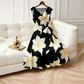 🎁 Limited Time Gift! Free Heart Necklace 💖🔥50% OFF Half Price 👗Women's Sleeveless Floral Print Dress, Lightweight Flowy Summer Dress for Party, Beach & Daily Wear