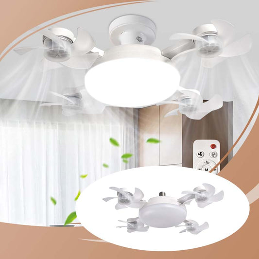 💥FREE SHIPPING⏰Last Day Sale 65% OFF Remote-Controlled LED Ceiling Fan Light, Low Noise 3-Color Adjustable Fan Light Fixture