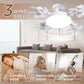 💥FREE SHIPPING⏰Last Day Sale 65% OFF Remote-Controlled LED Ceiling Fan Light, Low Noise 3-Color Adjustable Fan Light Fixture