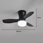 💥FREE SHIPPING⏰Last Day Sale 65% OFF Remote-Controlled LED Ceiling Fan Light, Low Noise 3-Color Adjustable Fan Light Fixture