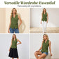 🔥50% OFF Women's Halter Sleeveless Casual Blouse, Soft Breathable Summer Tank Top, Elegant Loose Fit Daily Shirts for Vacation & Streetwear