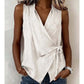 🔥50% OFF Women's Halter Sleeveless Casual Blouse, Soft Breathable Summer Tank Top, Elegant Loose Fit Daily Shirts for Vacation & Streetwear