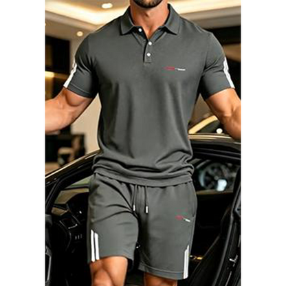 🎁FREE SHIPPING!!!⏰Last Day Sale 65% OFF Men's Casual Short-Sleeve Shorts Set, Lightweight Summer Loungewear Outfit