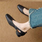 🛒🎁FREE SHIPPING!!!🚨Limited Time 65% Off Women's Square Toe Low Heel Pumps