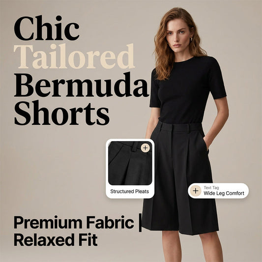 🚨Limited Time 50% Off 👚 Everyday Summer Bermudas — Relaxed Knee-Length with Utility Pockets