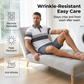 📢📢FREE SHIPPING & ONLY $49.99 FOR THE WHOLE 2 PIECES Outfit⏳LAST DAY SALE 60% OFF !!📢Men's Two-Piece Shirt and Shorts Set, Soft Breathable Casual Short Sleeve Top & Shorts Loungewear Set For Daily Summer Wear
