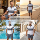 📢📢FREE SHIPPING & ONLY $49.99 FOR THE WHOLE 2 PIECES Outfit⏳LAST DAY SALE 60% OFF !!📢Men's Two-Piece Shirt and Shorts Set, Soft Breathable Casual Short Sleeve Top & Shorts Loungewear Set For Daily Summer Wear