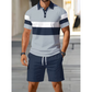 📢📢FREE SHIPPING & ONLY $49.99 FOR THE WHOLE 2 PIECES Outfit⏳LAST DAY SALE 60% OFF !!📢Men's Two-Piece Shirt and Shorts Set, Soft Breathable Casual Short Sleeve Top & Shorts Loungewear Set For Daily Summer Wear