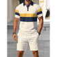 📢📢FREE SHIPPING & ONLY $49.99 FOR THE WHOLE 2 PIECES Outfit⏳LAST DAY SALE 60% OFF !!📢Men's Two-Piece Shirt and Shorts Set, Soft Breathable Casual Short Sleeve Top & Shorts Loungewear Set For Daily Summer Wear