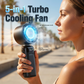🔥Hot Sale 50% OFF ⏰Digital Display Semiconductor Refrigeration Fan, 100-Speed Stepless Adjustable Turbo Air Cooler, Foldable Dual-Use Handheld & Desktop Personal Cooling Fan