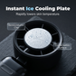 🔥Hot Sale 50% OFF ⏰Digital Display Semiconductor Refrigeration Fan, 100-Speed Stepless Adjustable Turbo Air Cooler, Foldable Dual-Use Handheld & Desktop Personal Cooling Fan