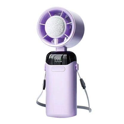 🔥Hot Sale 50% OFF ⏰Digital Display Semiconductor Refrigeration Fan, 100-Speed Stepless Adjustable Turbo Air Cooler, Foldable Dual-Use Handheld & Desktop Personal Cooling Fan