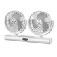 ⏰Last Day Special Price Dual Head Oscillating Ceiling Fan, Large Area Swing Airflow Energy Saving Hanging Fan for Indoor Outdoor