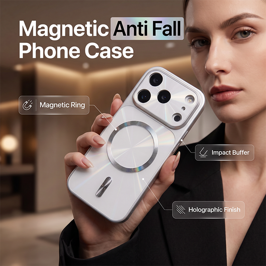 🔥Hot Sale Heavy Duty Anti-Drop Magnetic Phone Cover, Non-Slip Shock Resistant Protective Case Fit Magnetic Car Mount, Slim Daily Smartphone Shell