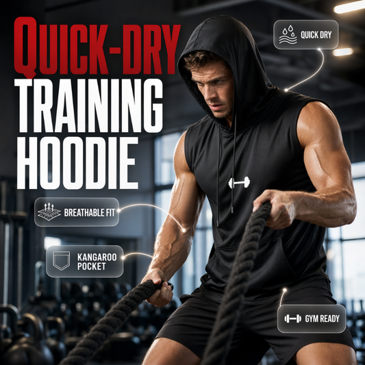 🎉LAST DAY SALE 50% OFF!!🔥 🏋️ Men's Athletic Sleeveless Hoodie Vest – Maximum Mobility 💪