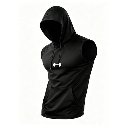 🎉LAST DAY SALE 50% OFF!!🔥 🏋️ Men's Athletic Sleeveless Hoodie Vest – Maximum Mobility 💪