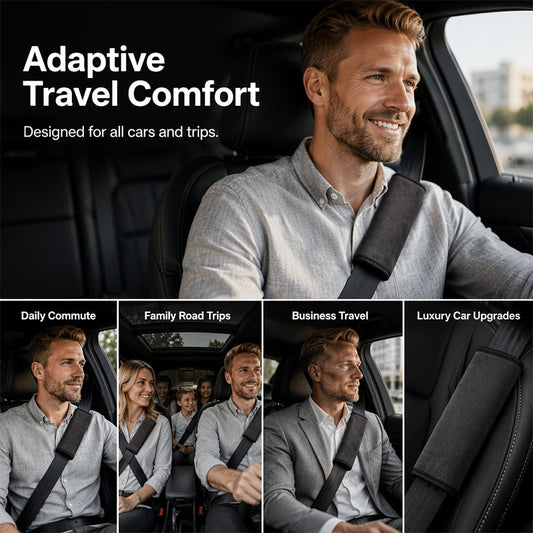 🚨Limited Time 49% Off 🔥Universal Faux Suede Car Seat Belt Shoulder Cover Extended Cushion Padding