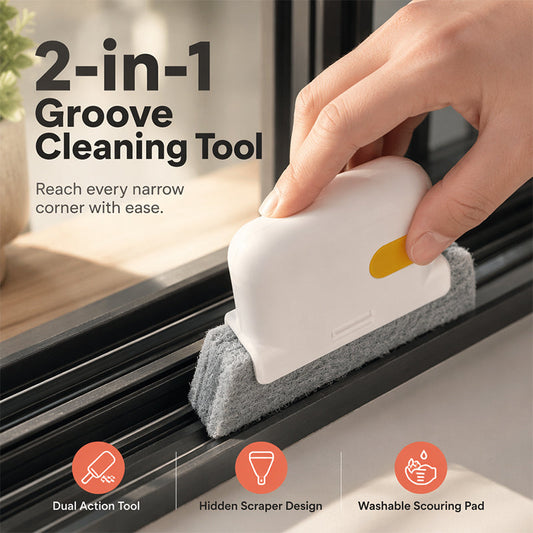 🚨Limited Time 50% Off 2-in-1 Window Track Cleaning Brush