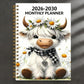 🐮 LIMITED-TIME 50% OFF! ✨ 2026–2030 Monthly Planner — Cute Highland Cow 5-Year Calendar, Large Monthly Blocks 📔