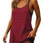 🚨Limited Time 50% Off Striped Tankini Dress with Pockets, High Waist Conservative Swimwear (🎁Free Gift:Random Color Cross Pendant Necklace (Comes with Gift Box))
